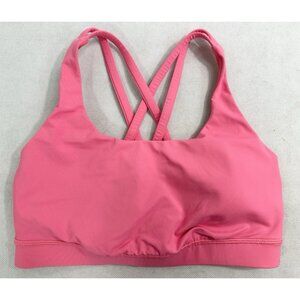 Lululemon Energy Sports Bra Women’s Flash Light Pink 6 EUC